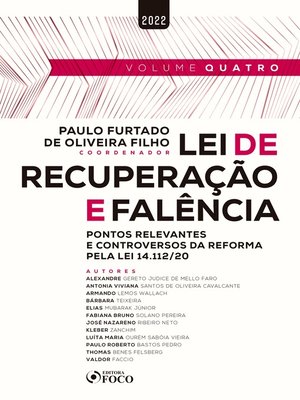cover image of Lei de Recuperação e Falência--Volume 4